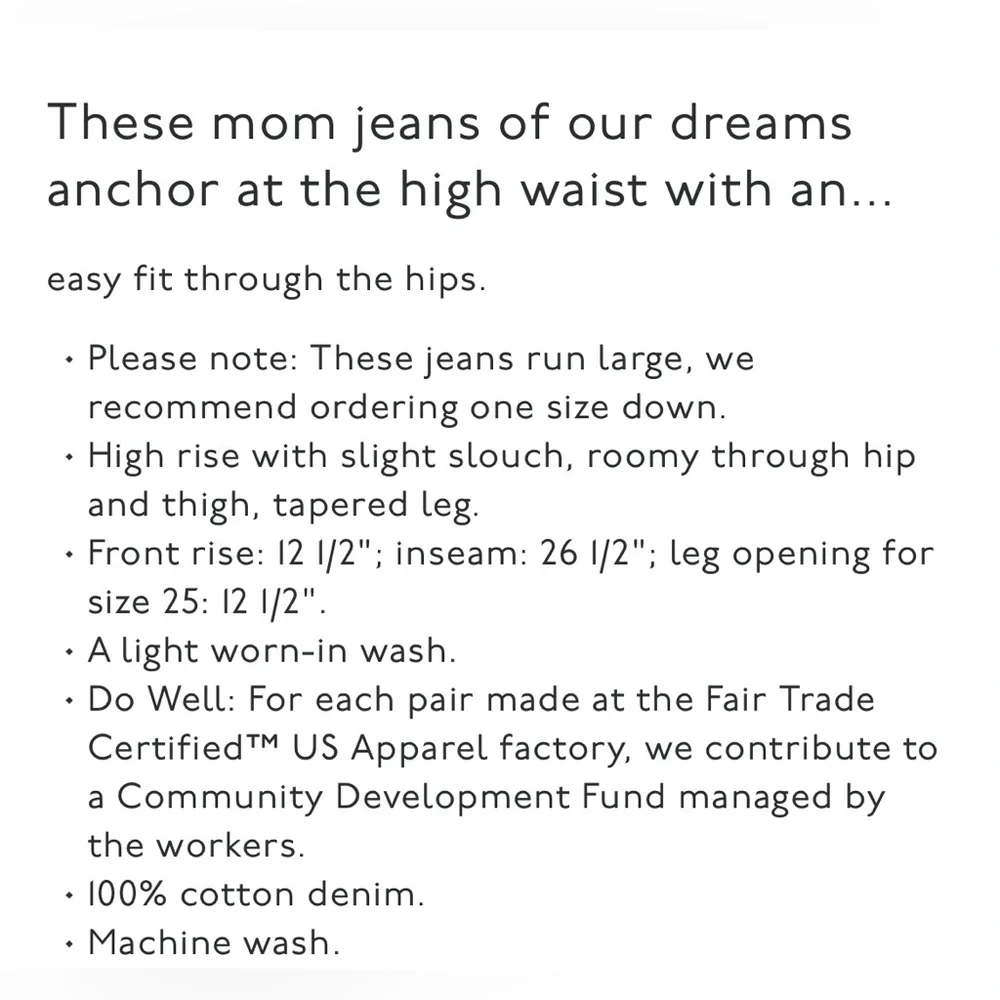 Madewell The Mom Jean in Melva Wash size 26 - Picture 16 of 16